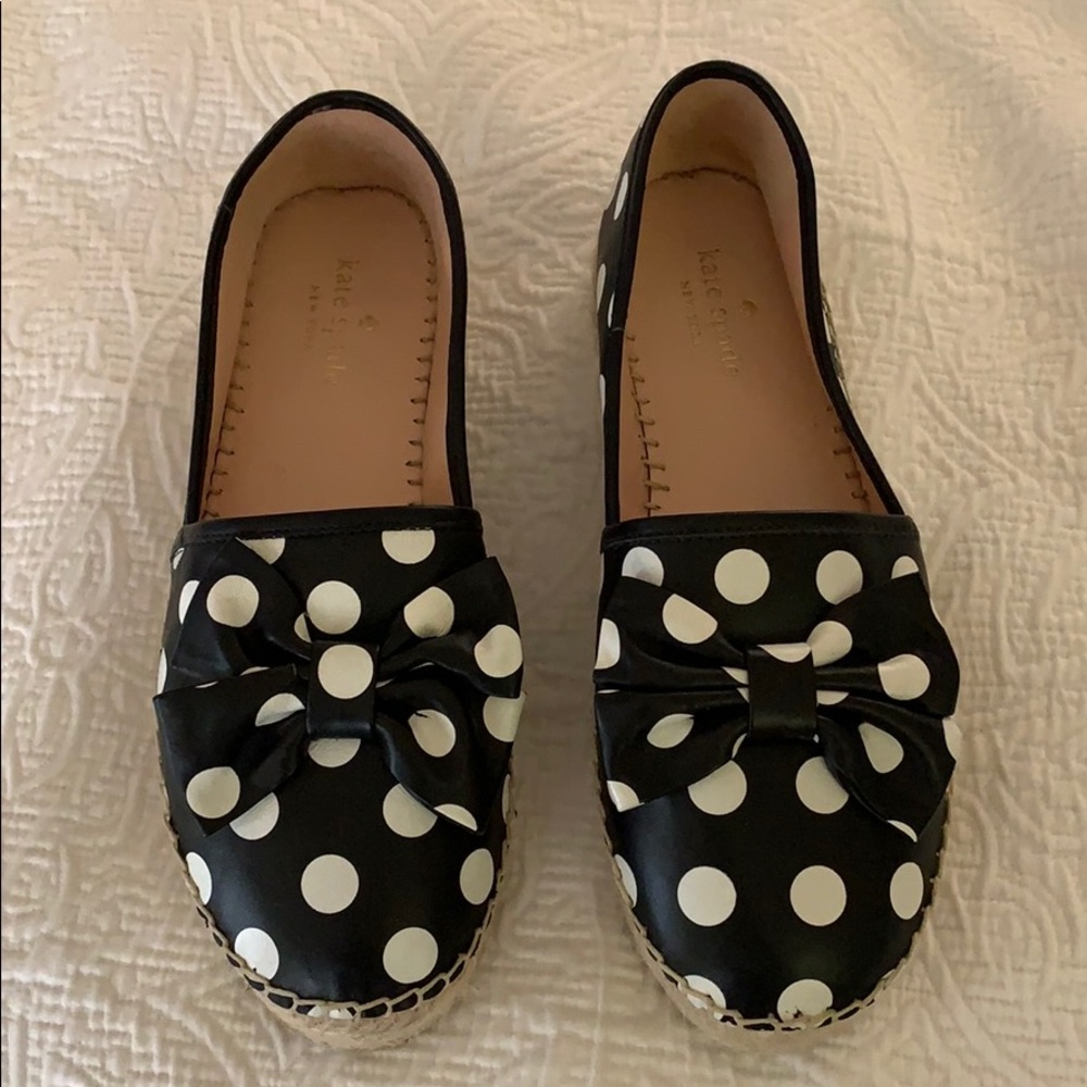 Polka dot Kate Spade shoes, size 7.5